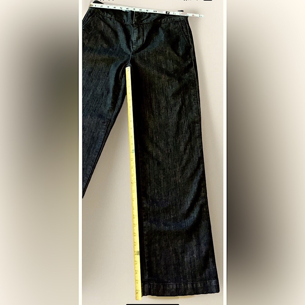 🖤D & CO🖤 SLANT FRONT POCKETS NONE ON BACK WIDE STRAIGHT LEG TROUSER JEANS NWOT - Picture 12 of 13